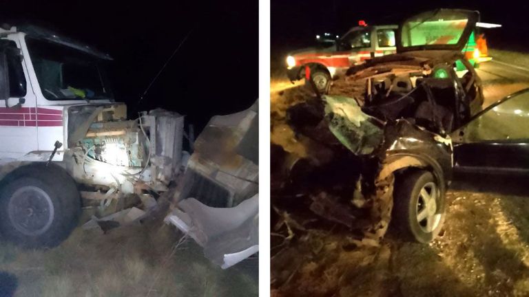 Una persona muerta en un choque entre un auto y un camión | El Corredor ...